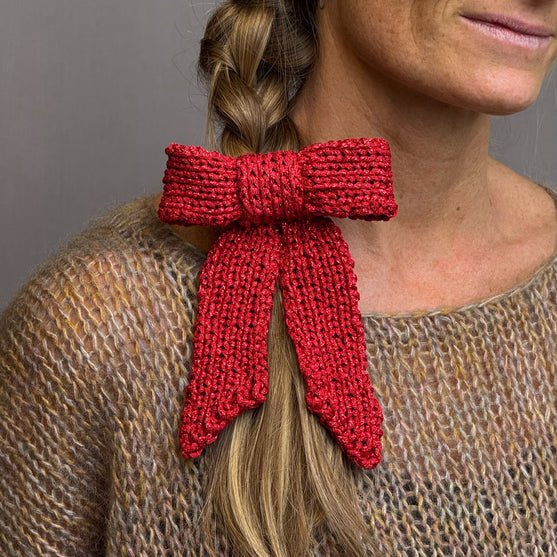

Gestrickte Schleife - Weihnachtsdeko
1