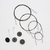 

Swivel Thin & Flex Seile - Black - KnitPro
1