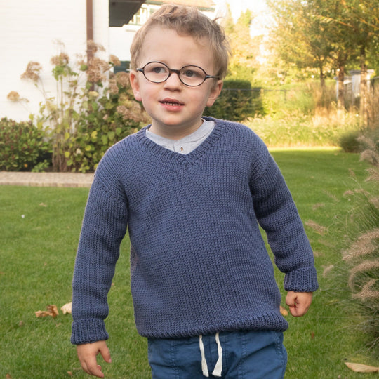 Mini V-Neck - Kinderpullover