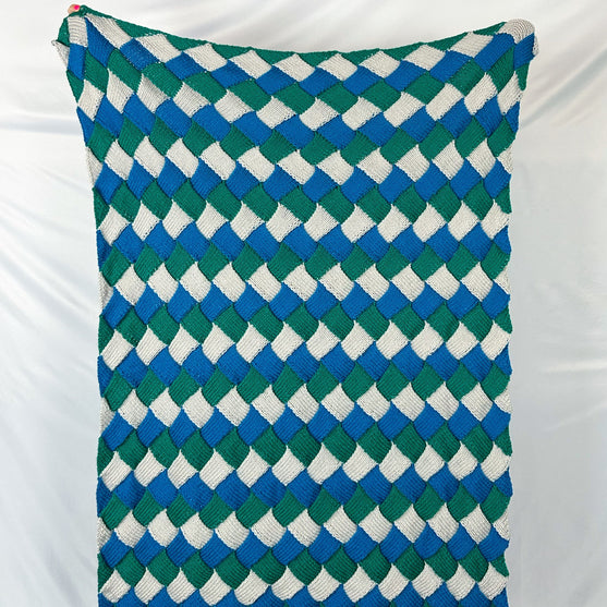 

Gewebte Decke - Entrelac Decke
1